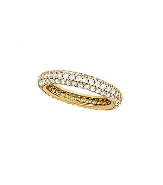 3 ROW ETERNITY YEL. RHODIUM