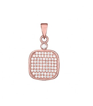 MIRCO PAVE SQ PENDANT