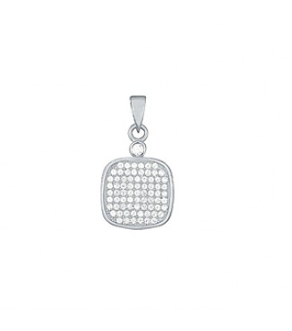 MIRCO PAVE SQ PENDANT
