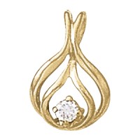 1 STONE PENDANT
