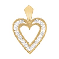 1/4 CTTW DIA HEART PEND SERIES