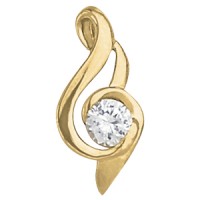 SWIRL PEND W/BEZEL DIA