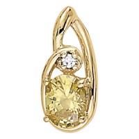 8x6 Oval color pendant
