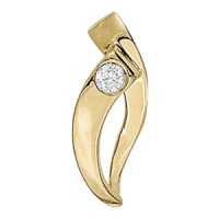 1/6 Ct tw single stone pendant
