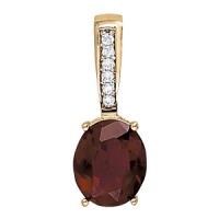 12x10 Oval color pendant