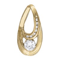 Dia slide 1/2 ct tw
