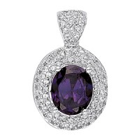 12x10 Oval color pendant