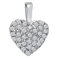5/8 Ct tw heart pendant
