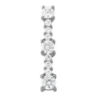1 Ct tw in line pendant series