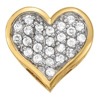 1/4 Ct tw dia heart pendant