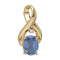 8x6 Oval color pendant