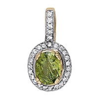 8x6 Oval color pendant