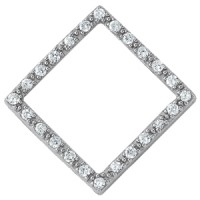NEW! 1/4 CTTW SQ SHAPE PEND