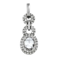 OVAL CENTER FASHION PENDANT