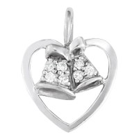 CHARM:WEDDING BELL/HEART