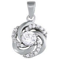 DIAMOND SWIRL PENDANT