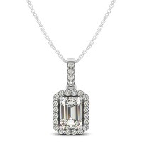 EMERALD HALO PENDANT