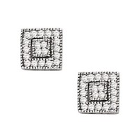 1/4CT TW SQUARE STUD  *Q1