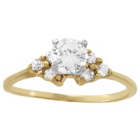 Bridal set 1/5 ct tw semi mount