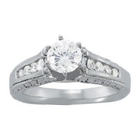 Engraved Sq Shape Eng. Ring