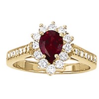 *V4 BKDN * 7X5 PEAR RING