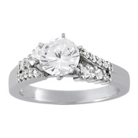 New! Engagement pave remount 1/2 ct