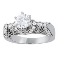 NEW! Engagement 3/8 ct tw semimount