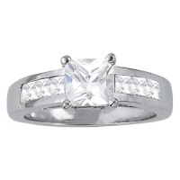 New! 6x6 sq 5/8 ct tw semi-mount