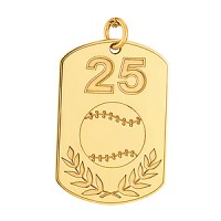 BASEBALL W/ NUMBER TAG