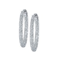 49MM OVAL PAVE INSIDE OUT