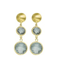 LT SMOKEY QUARTZ EARRING