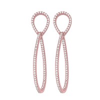 CZ TEARDROP EARRINGS