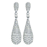 TEARDROP CZ EARRING