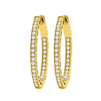 MILGRAIN RD HOOPS 23MM